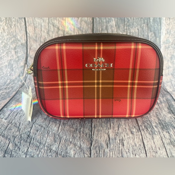 Coach Jamie Camera Bag With Tartan Plaid Print, NWT - Picture 1 of 13